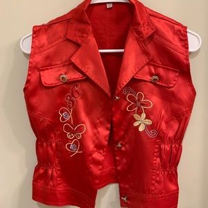Vintage Satin Vest